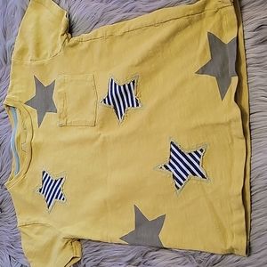 Mini Boden Star Patch Pocket T-Shirt Size 7-8 Youth